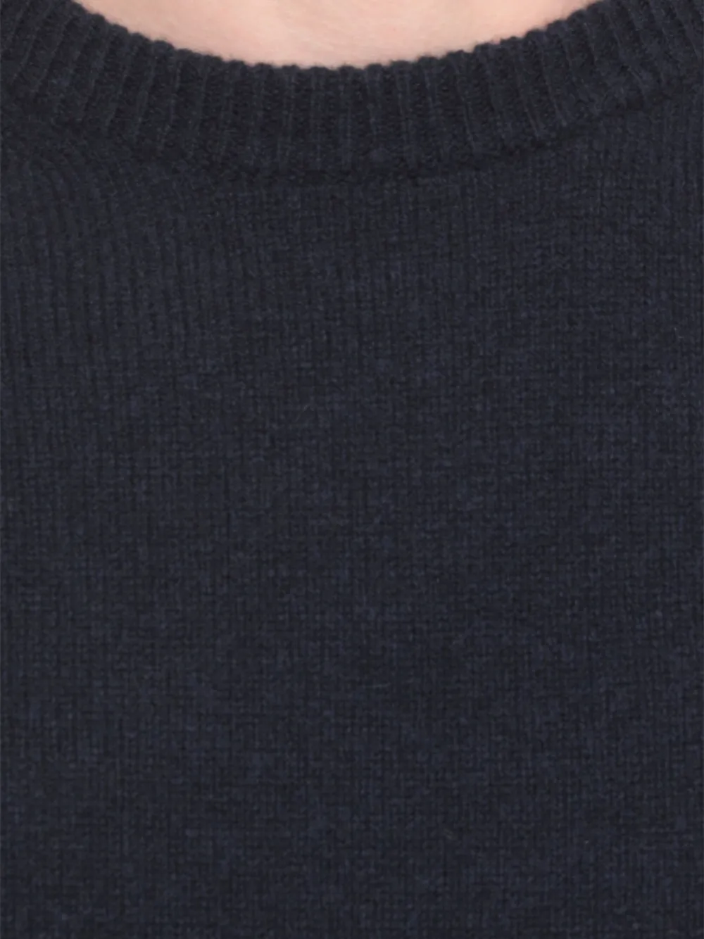 Barbour Crewneck Wool Sweater With Long Sleeves And Ribbed Trims In Blue