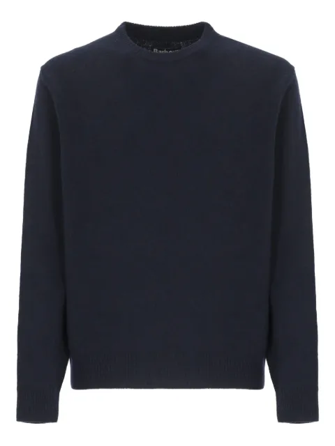Barbour patch-elbow long-sleeve sweater