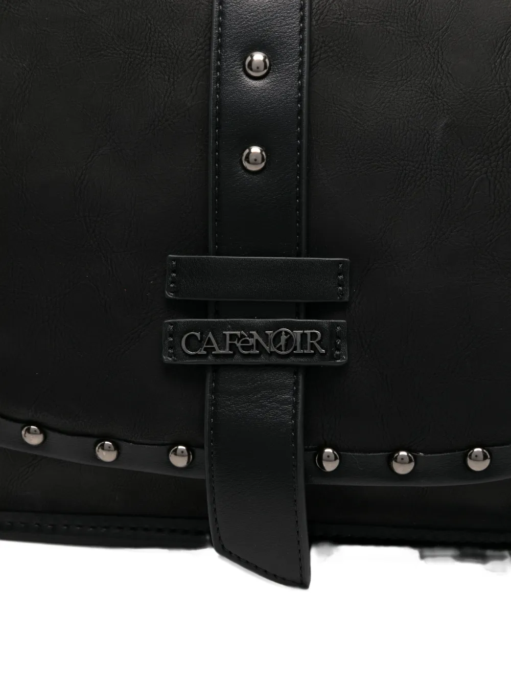 Cafènoir Studded Cross Body Bag In Black