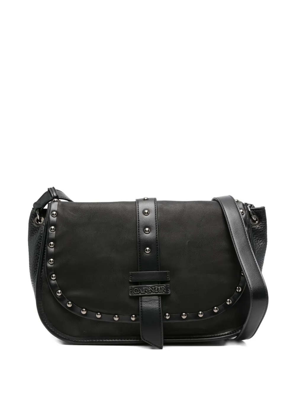 Cafènoir Studded Cross Body Bag In Black