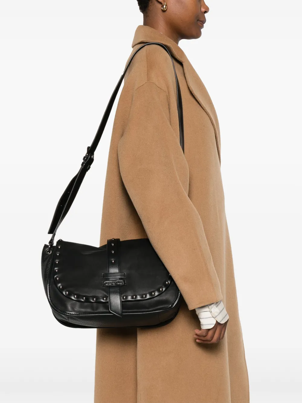 CAFèNOIR bolsa crossbody con solapa y apliques | Image 2