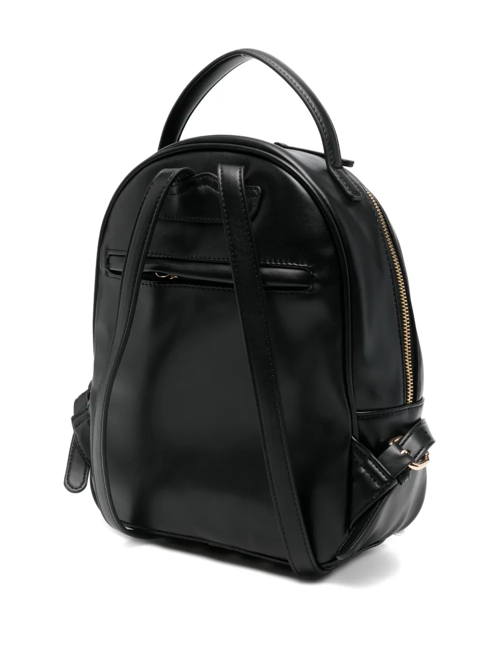 Cafènoir Quilted Logo-detail Backpack In Black