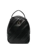 CAFèNOIR quilted logo-detail backpack - Black