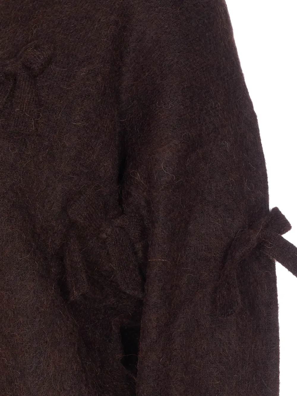 Aniye By Knitted Zip-up Casual Jacket In Brown