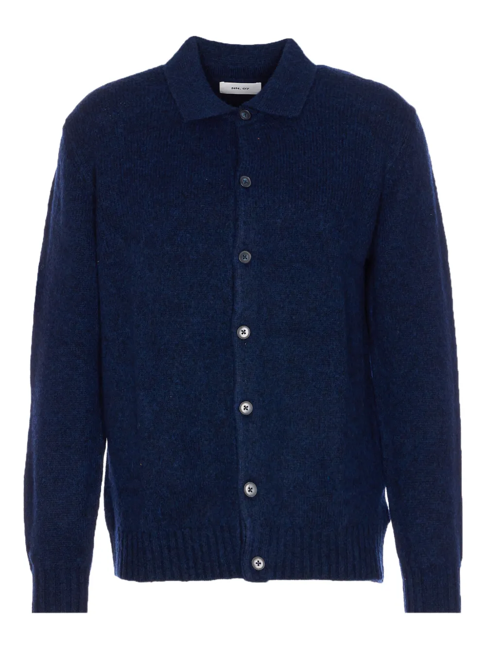 Nn07 V-neck Long Sleeve Knitwear Embroidery In Blue