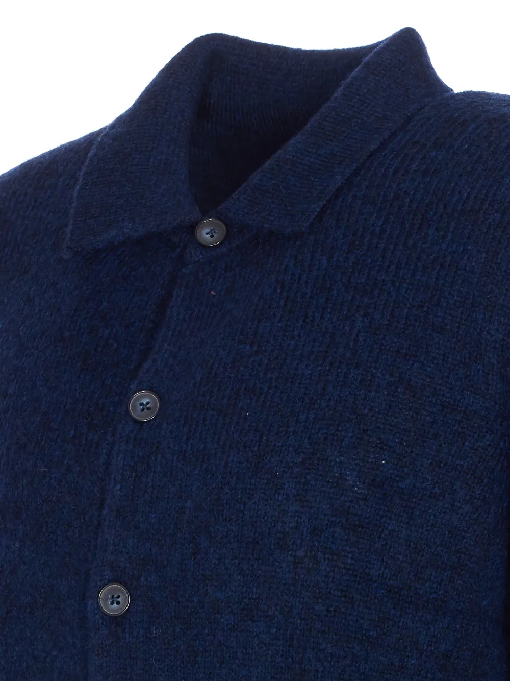 Nn07 V-neck Long Sleeve Knitwear Embroidery In Blue