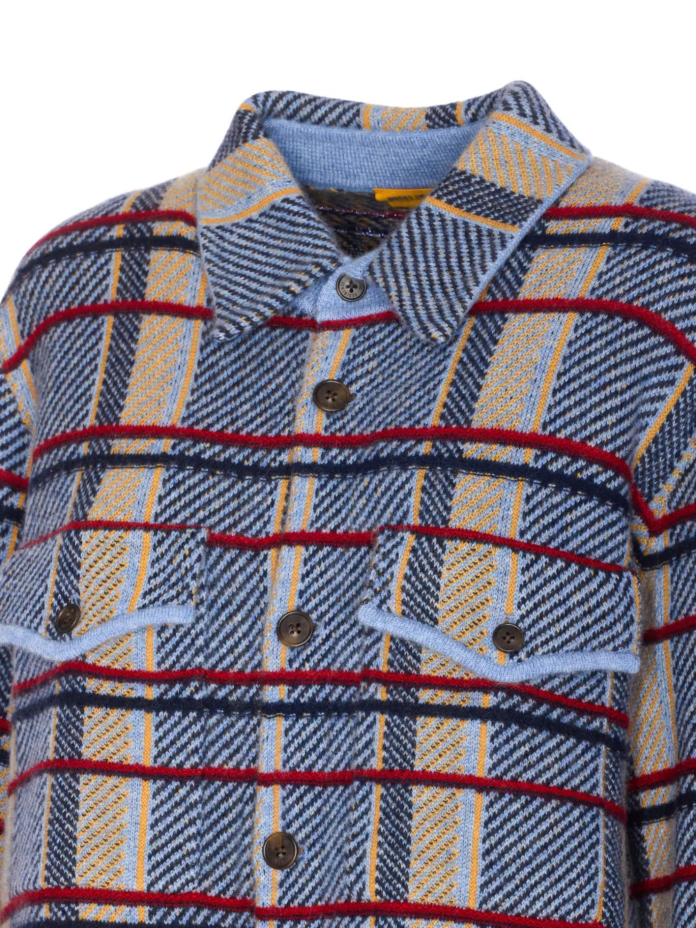 Guest In Residence Geruit shirt Blauw