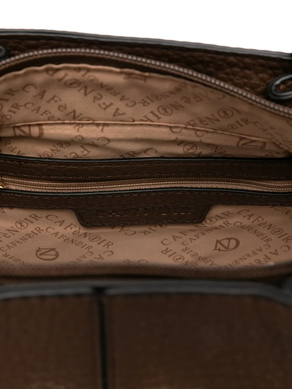 Cafènoir Padlock Chain Tote Bag In Brown