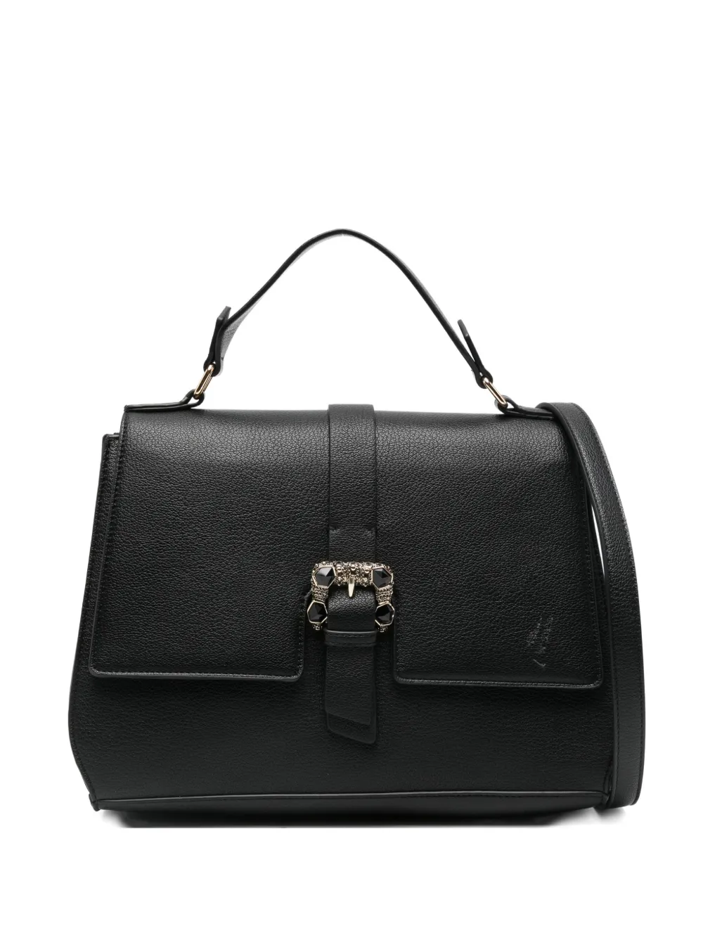 Cafènoir Jewel-embellished Flap Tote Bag In Black