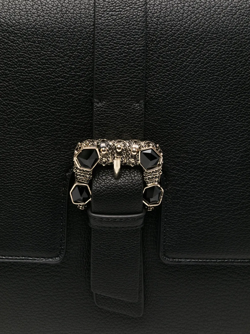 Cafènoir Jewel-embellished Flap Tote Bag In Black