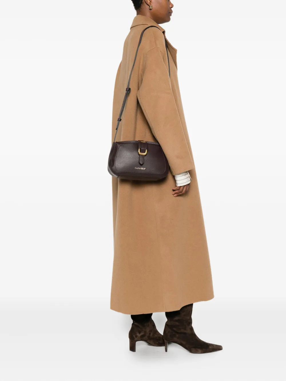 Cafènoir Buckle-fastening Cross Body Bag In Brown