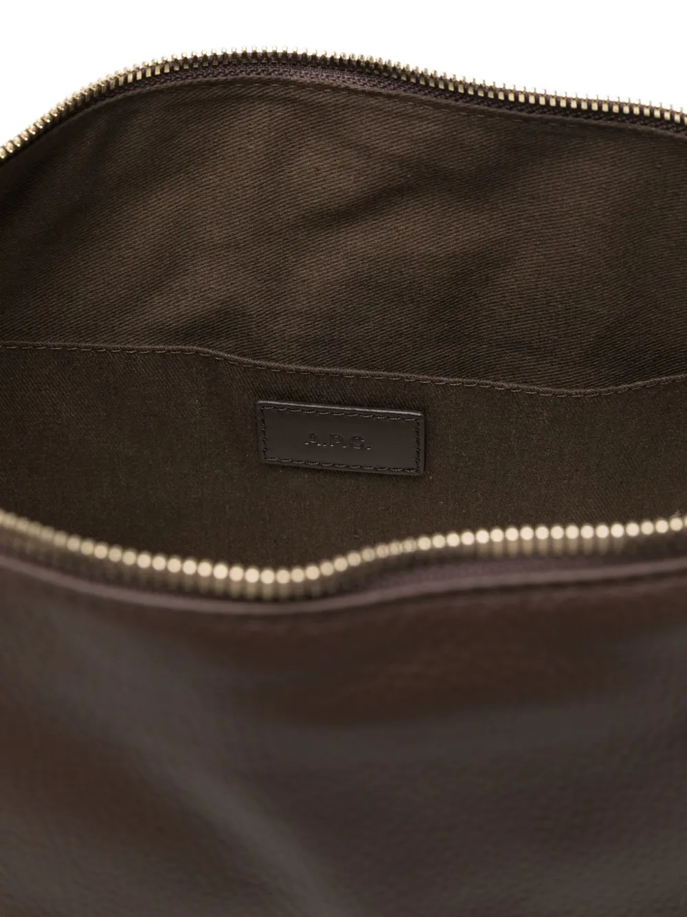 A.P.C. Vera leren shopper Bruin