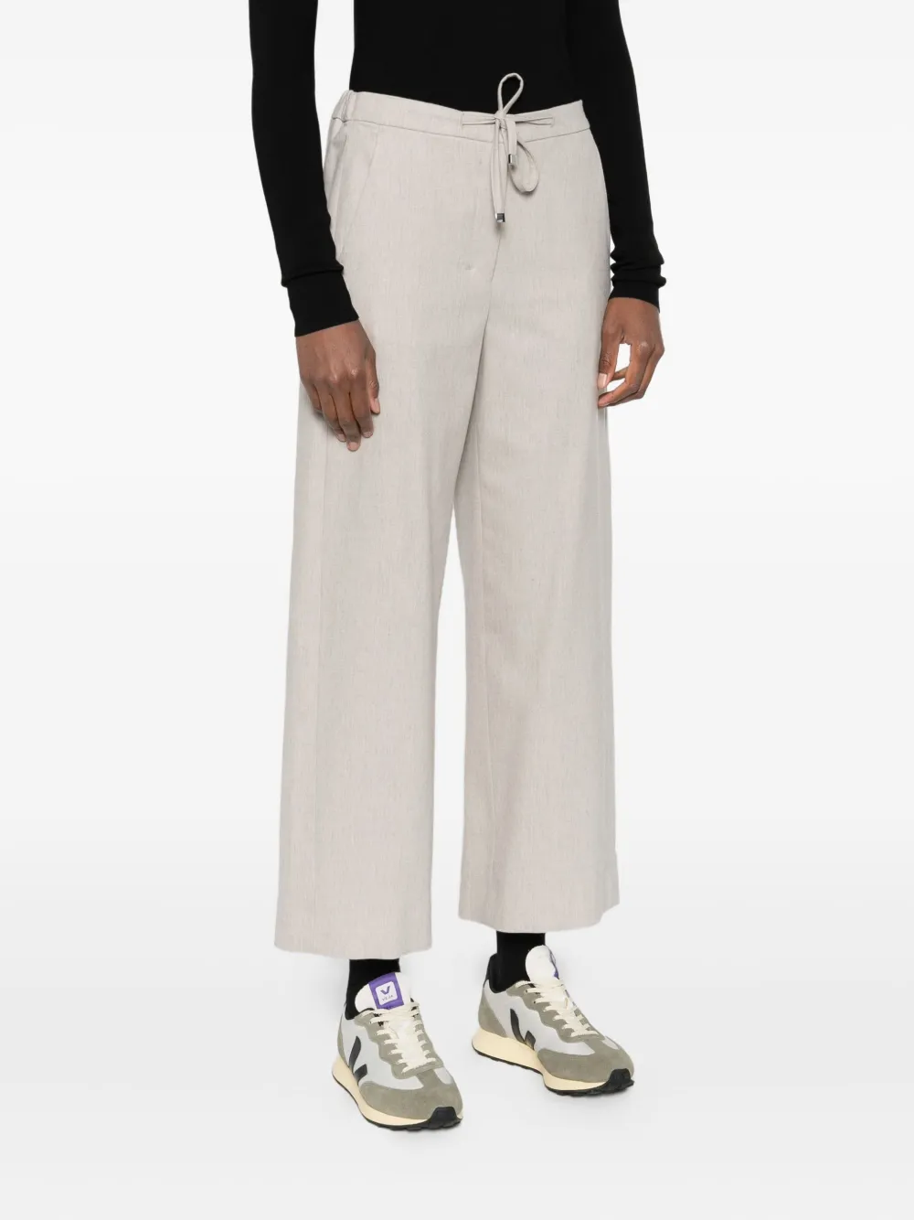 'S Max Mara Broek met trekkoordtaille Beige