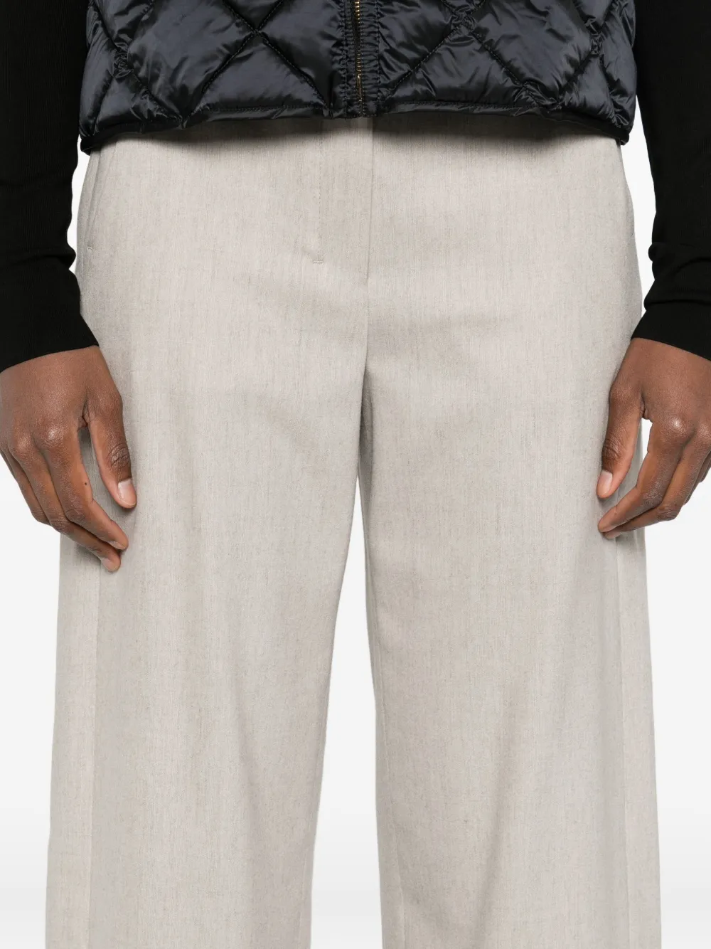 'S Max Mara Broek met trekkoordtaille Beige