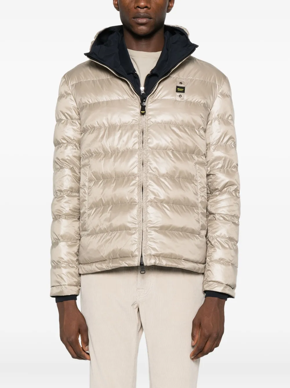 Blauer Zip-up Hooded Jacket In Blue