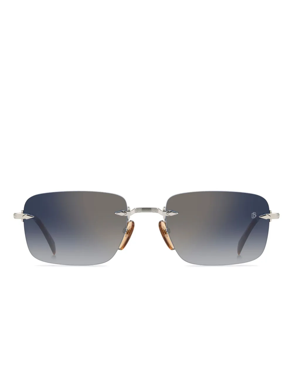 Eyewear by David Beckham rimless sunglasses | Silver | Image 1