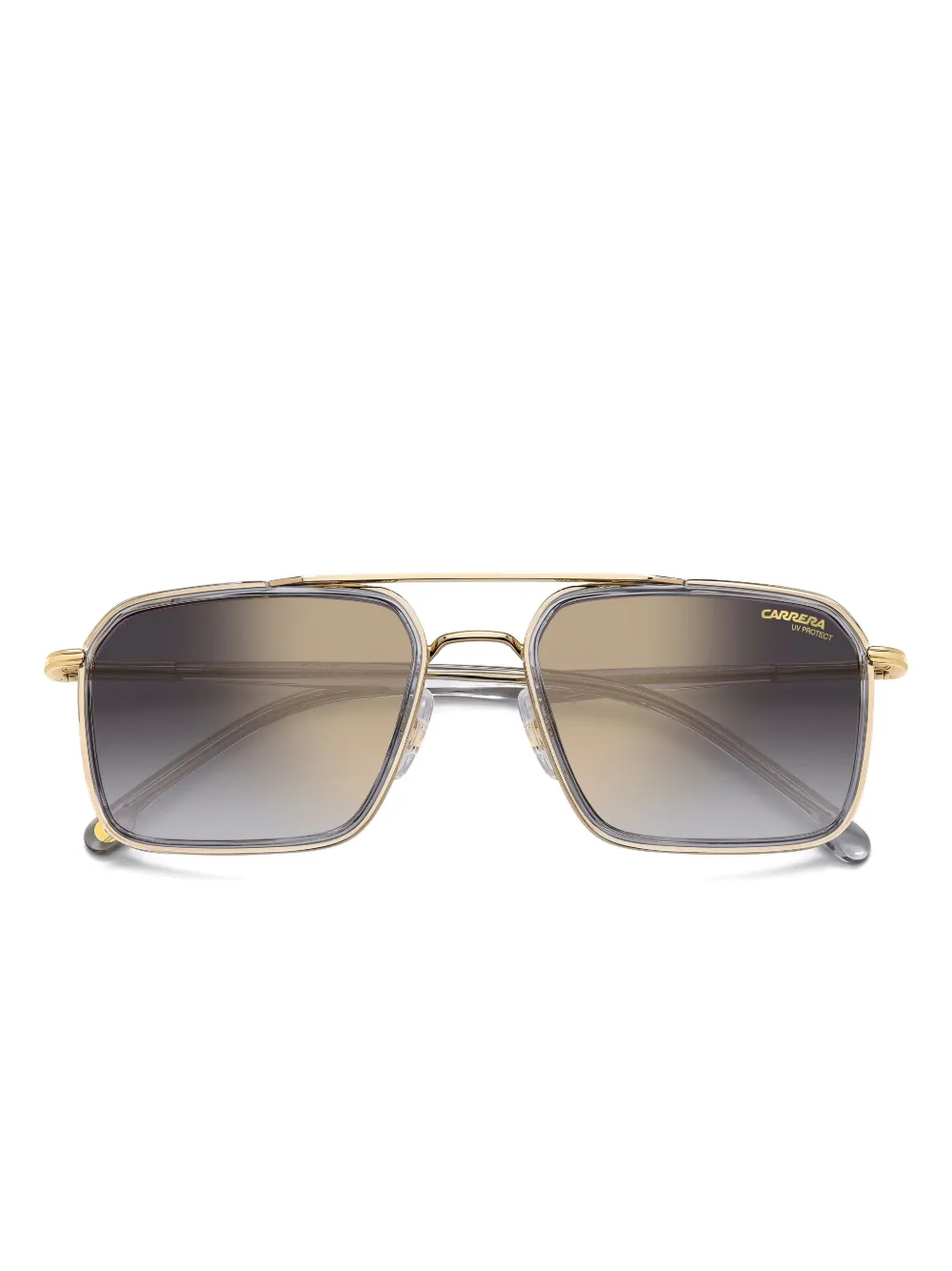 Carrera Zonnebril met vierkant montuur Goud