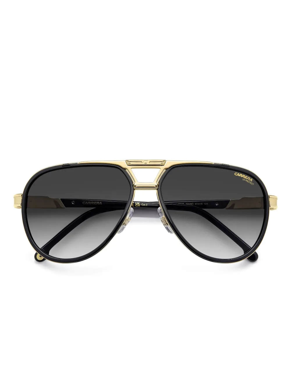 Carrera Zonnebril met piloten montuur Zwart