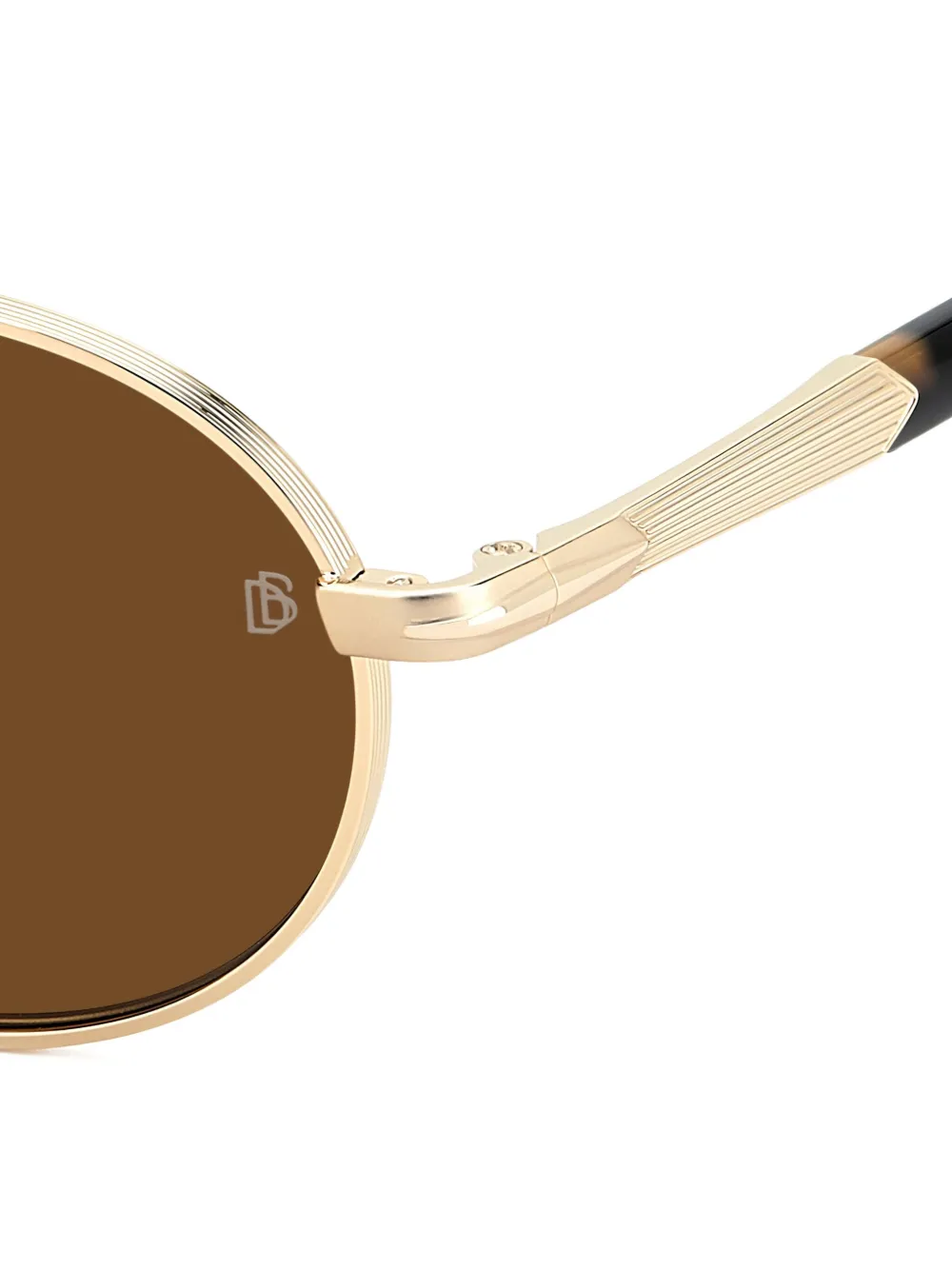 Eyewear by David Beckham Zonnebril met rond montuur Goud