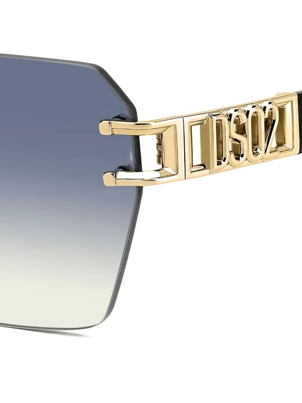 DSQUARED2 EYEWEAR リムレス サングラス | ブラック | FARFETCH JP