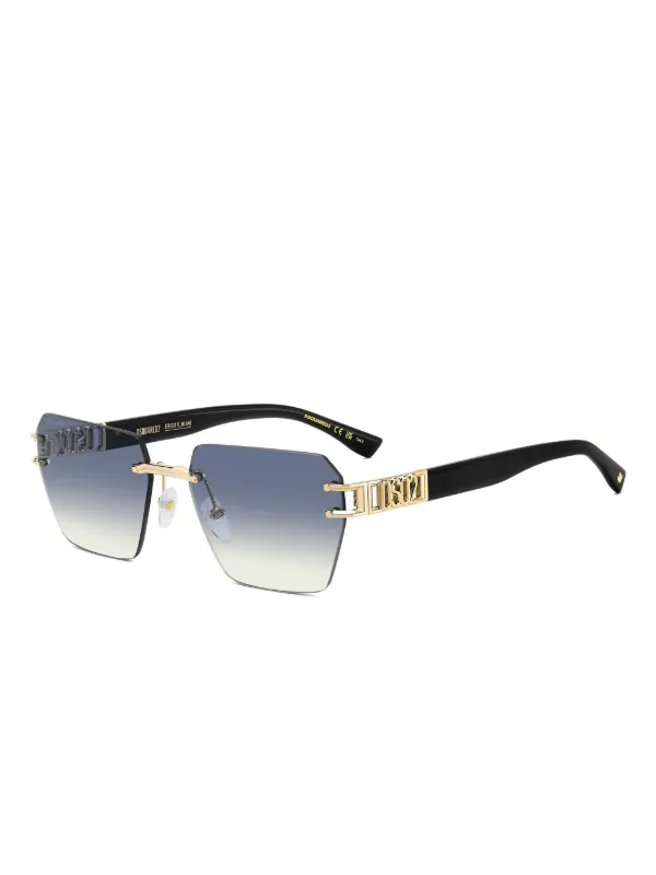 DSQUARED2 EYEWEAR リムレス サングラス | ブラック | FARFETCH JP