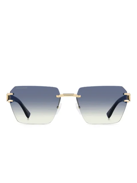 DSQUARED2 EYEWEAR logo-plaque rimless sunglasses