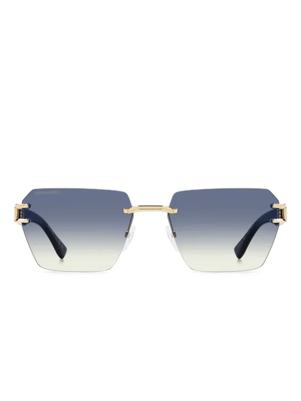 DSQUARED2 EYEWEAR リムレス サングラス | ブラック | FARFETCH JP