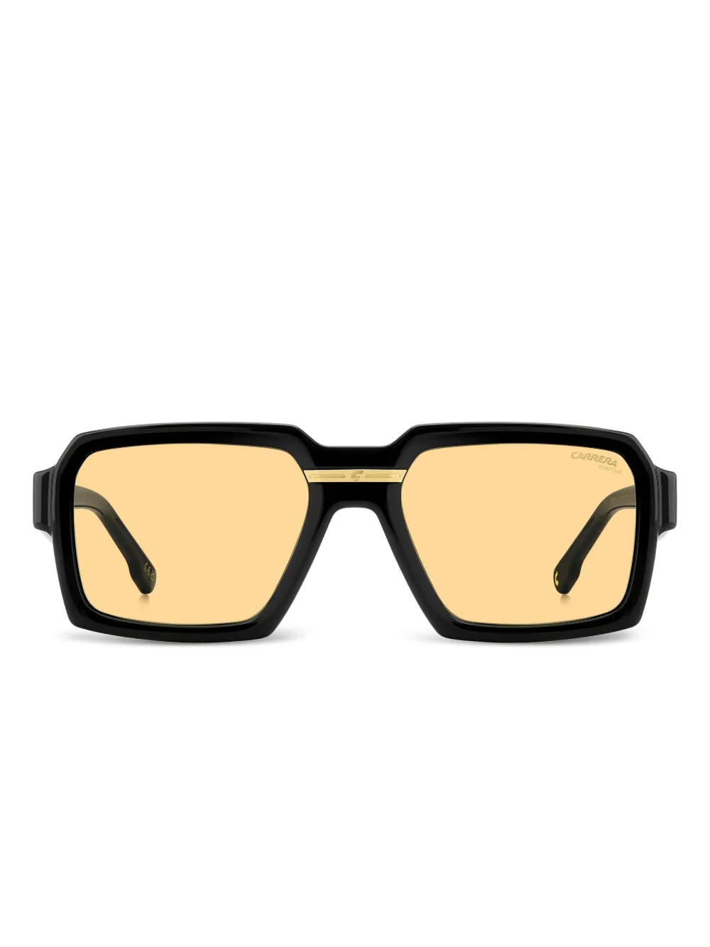 Carrera lentes de sol con armazón cuadrada | negro | Image 1