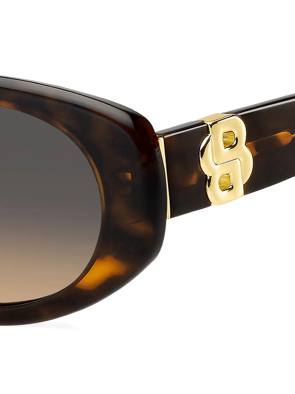 BOSS Zonnebril met logodetail Bruin