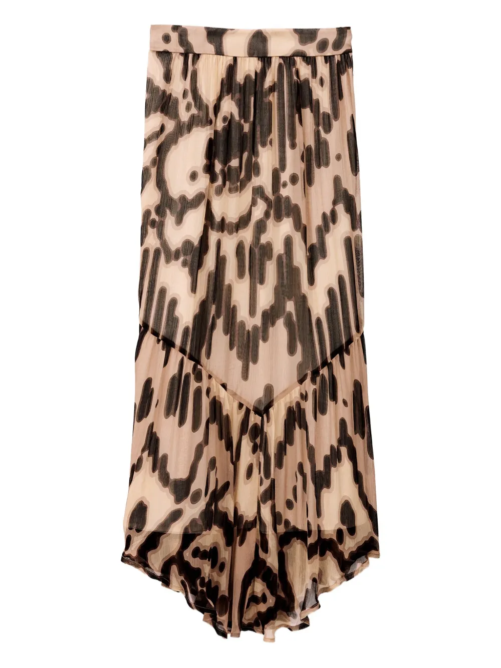 Ba&sh Aley Printed Maxi Skirt In Neutral