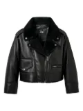 UGG zip-up moto jacket - Black