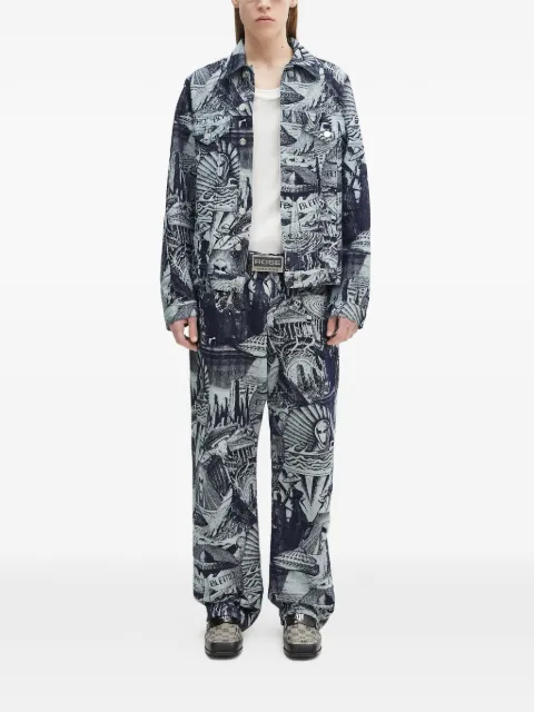 Aries graphic-print jeans