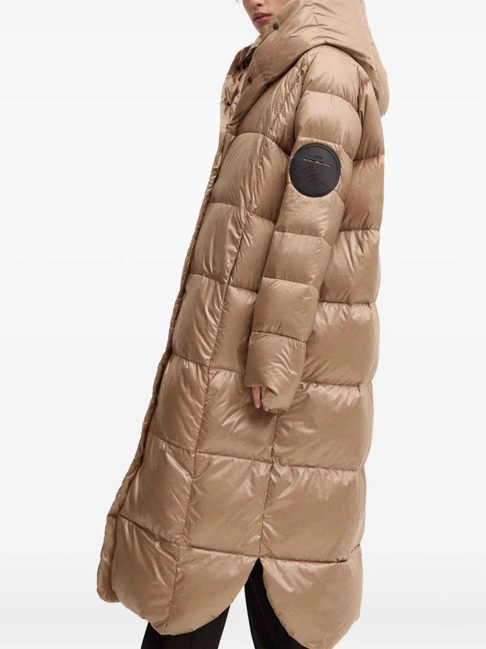 Mmc Studio Mila's Hooded Padded Coat In Neutral