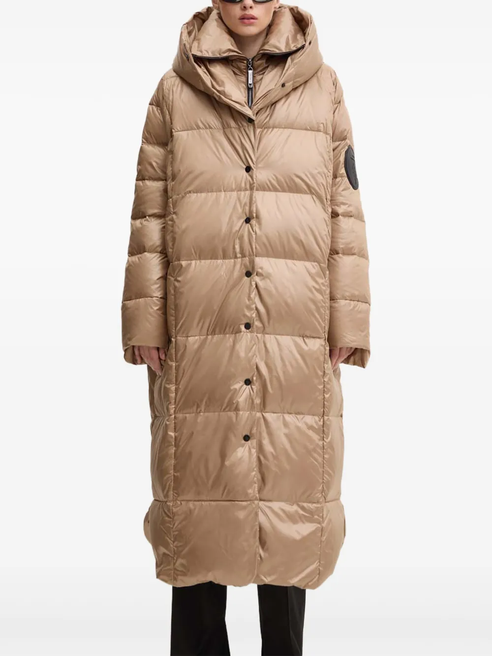 Mmc Studio Mila's Hooded Padded Coat In Neutral