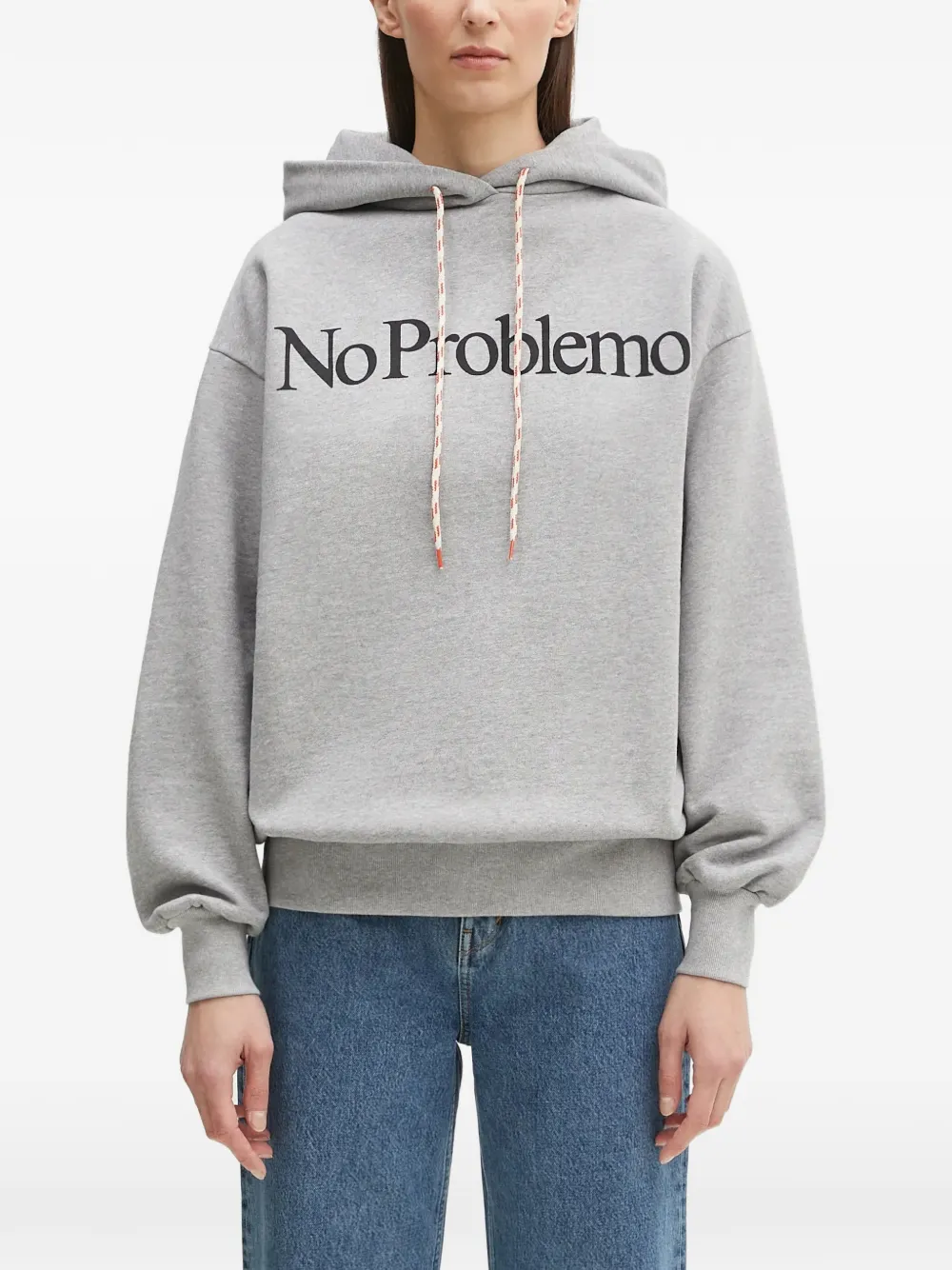 Aries logo-print hoodie - Grigio