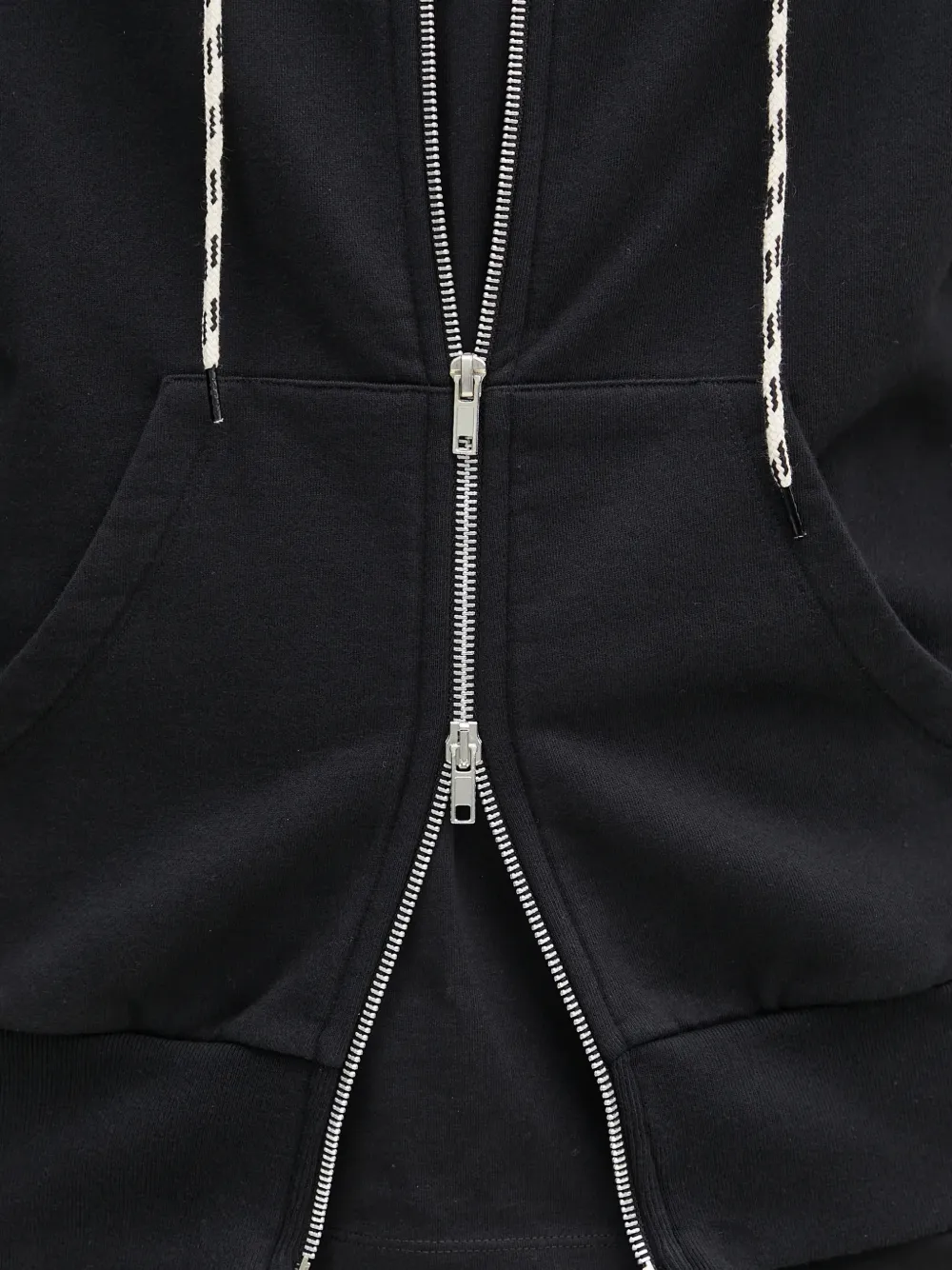 Aries Hoodie met rits Zwart