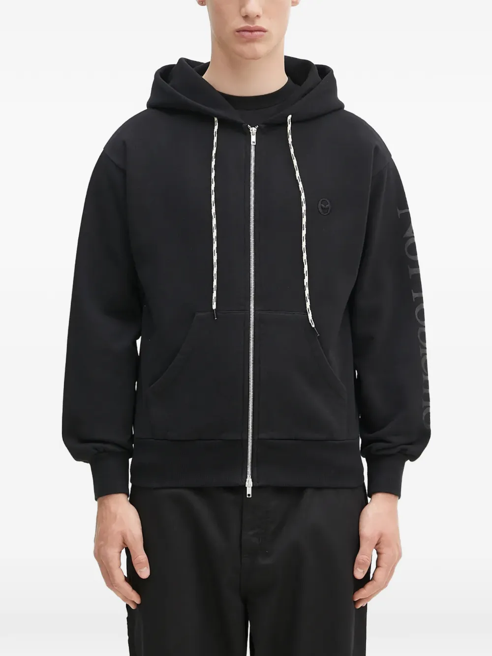 Aries zip-up hoodie - Nero