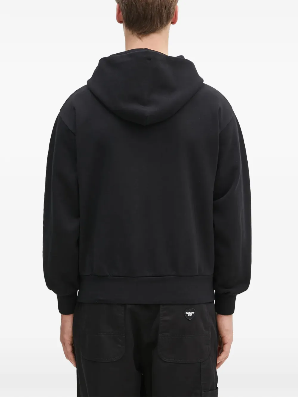 Aries Hoodie met rits Zwart