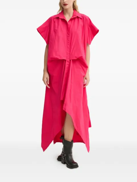 MMC STUDIO short-sleeve draped dress