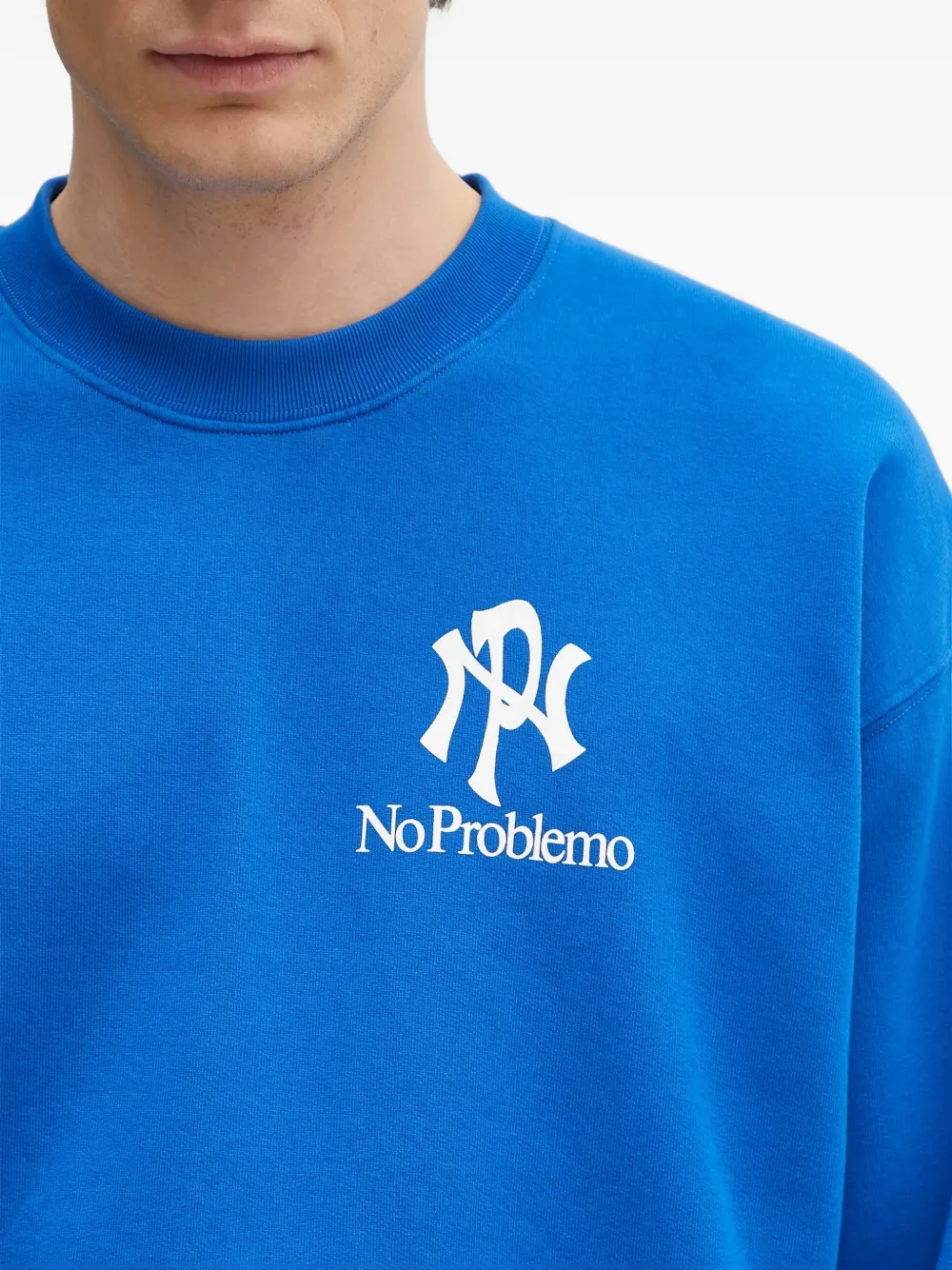 Aries Sweater met logo Blauw