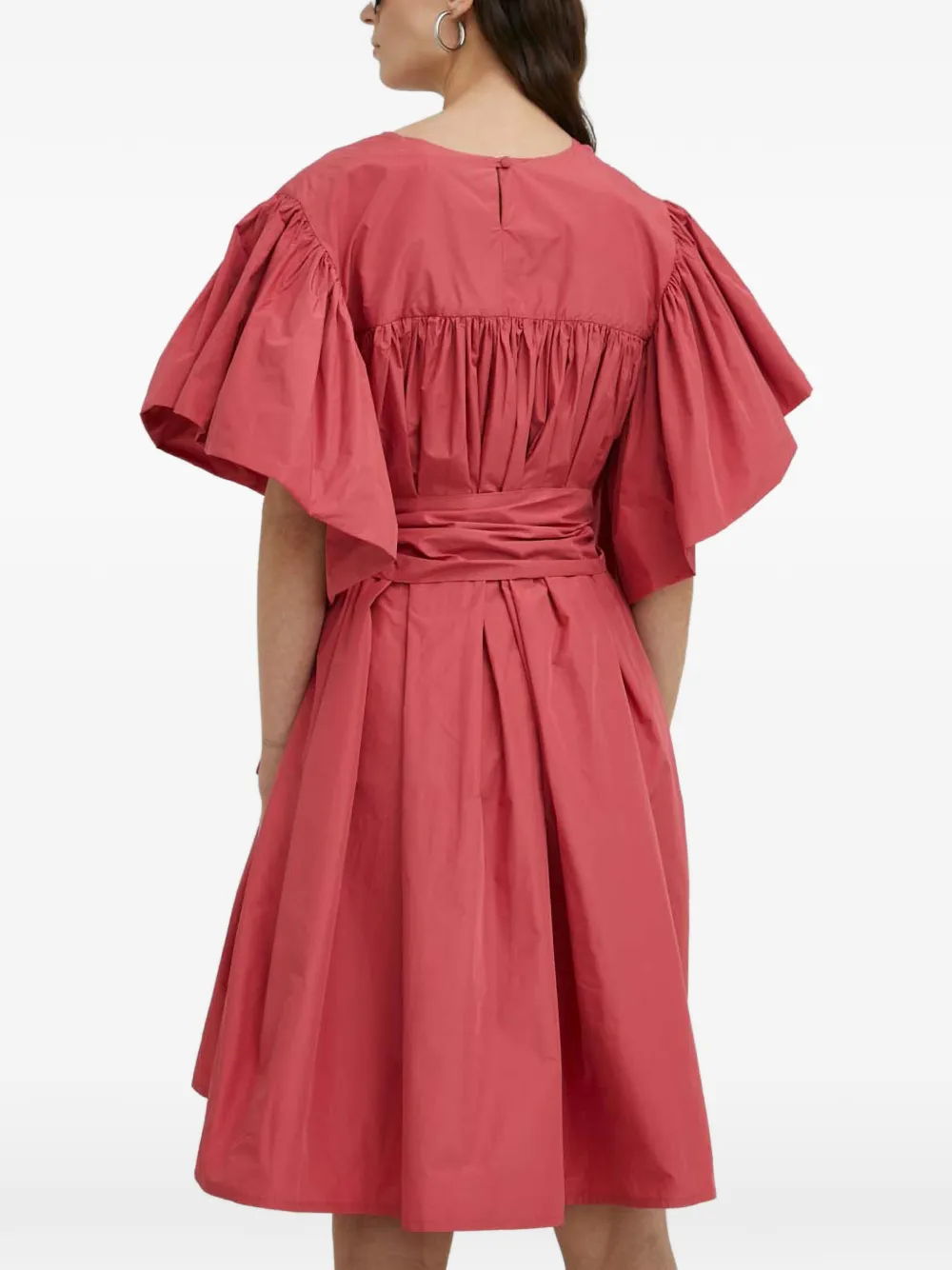  Mmc Studio Ruffled Tie Mini Dress - Red 