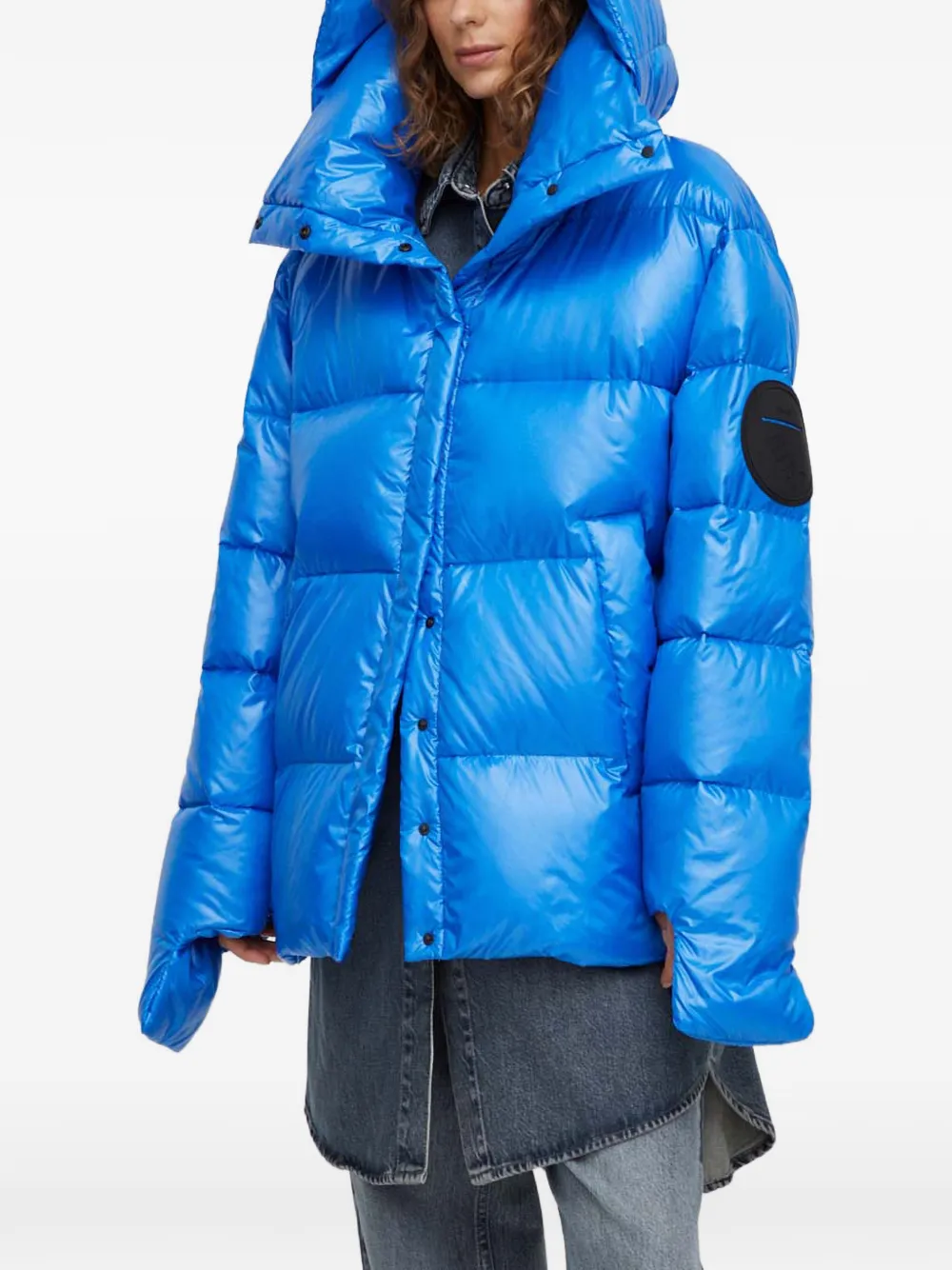 MMC STUDIO Ilona hooded padded jacket - Blau