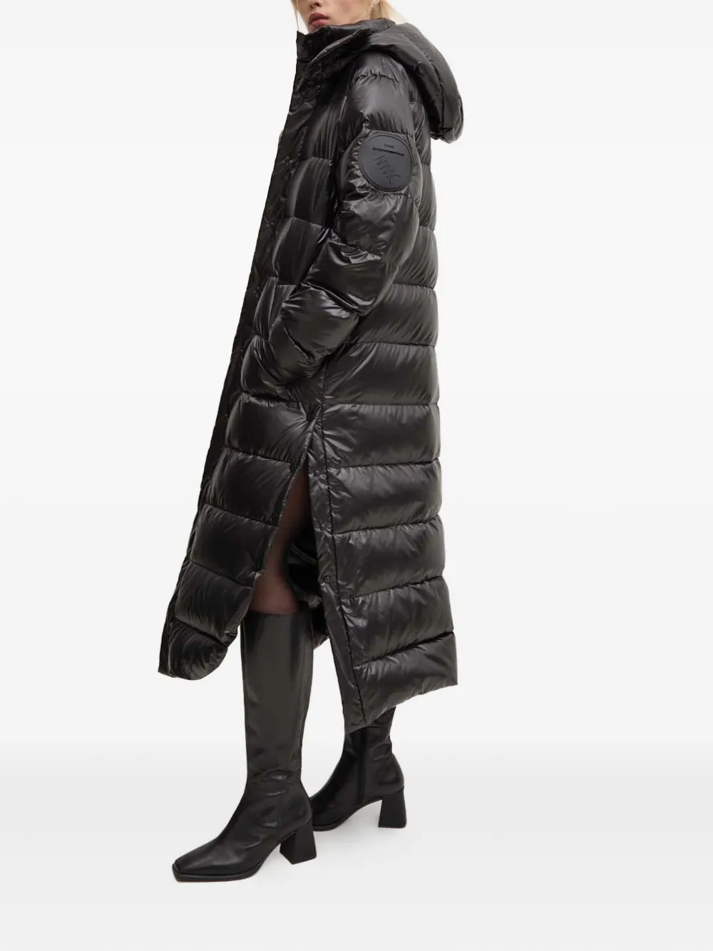  Mmc Studio Hooded Padded Coat - Black 