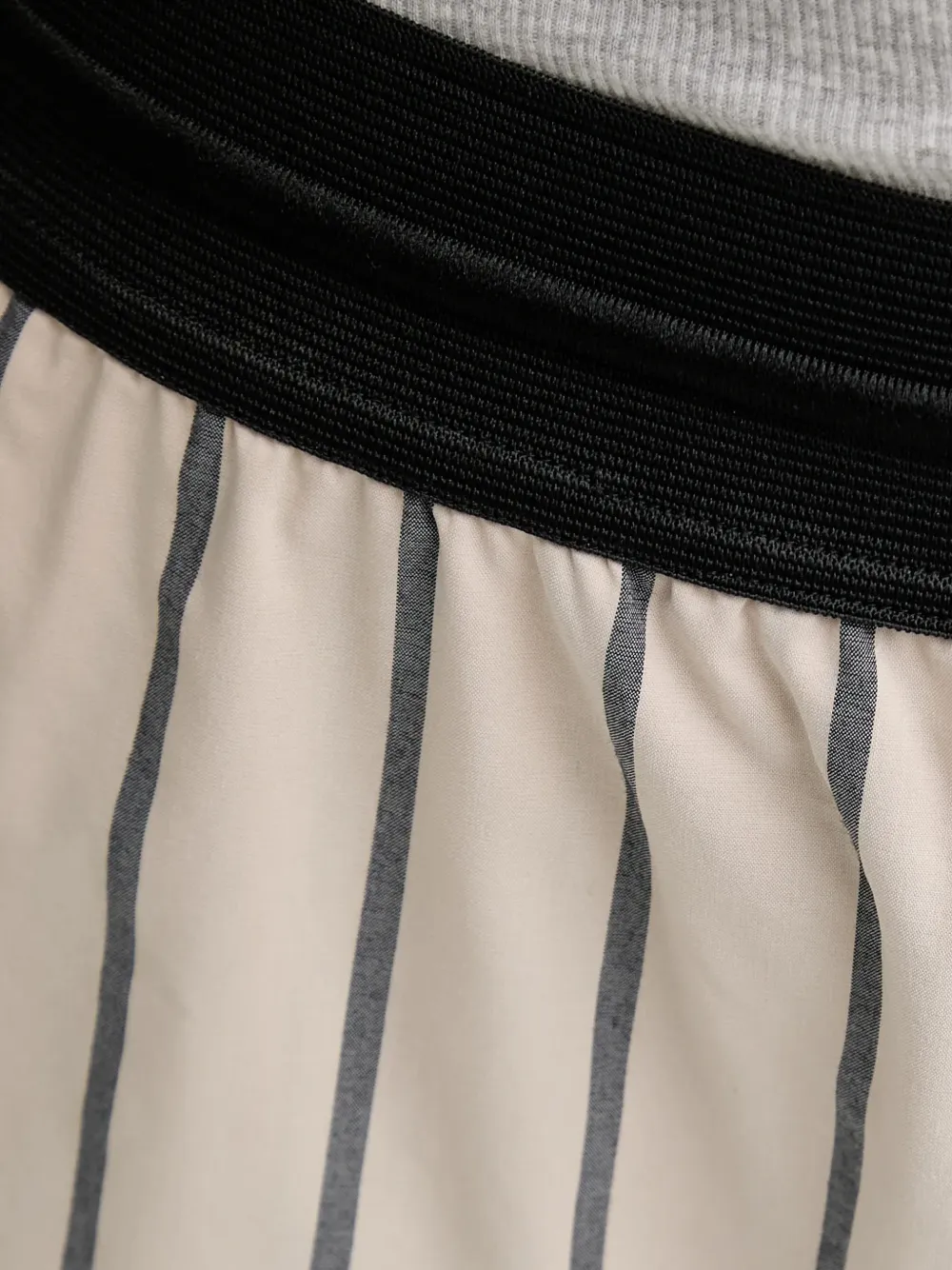 NABIL 条纹细节长裤