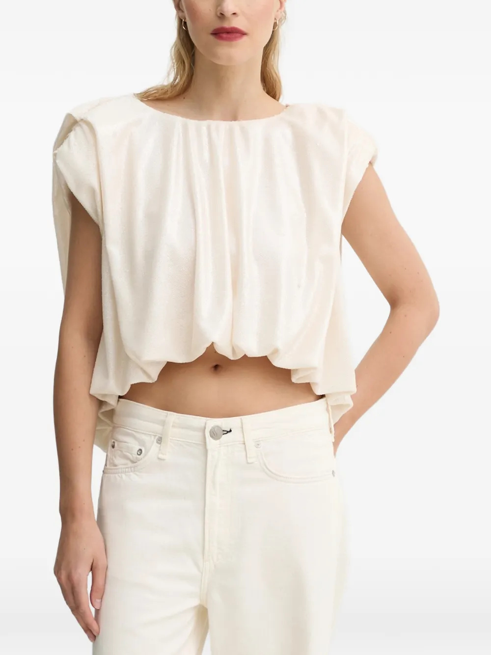 MMC STUDIO Top con dettaglio cut-out - Toni neutri