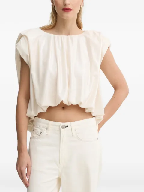 MMC STUDIO sequin cut-out top