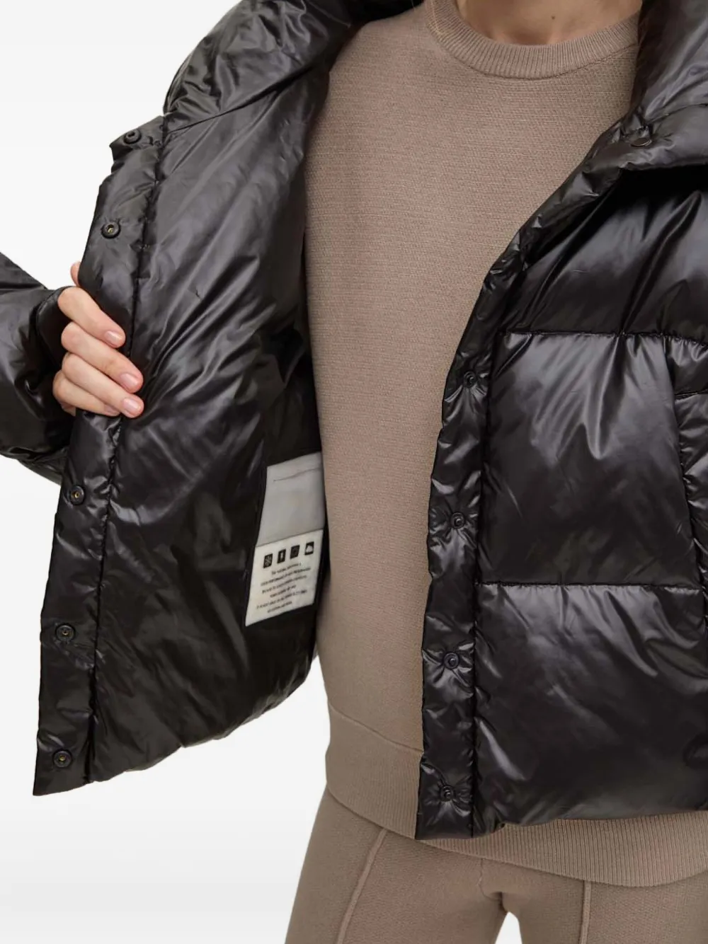 Mmc Studio Rafo Padded Hooded Jacket In Black