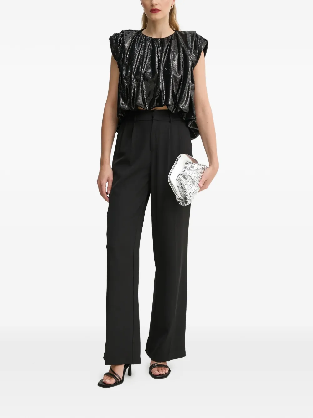 MMC STUDIO sequin cropped top | Blouses | Image 2