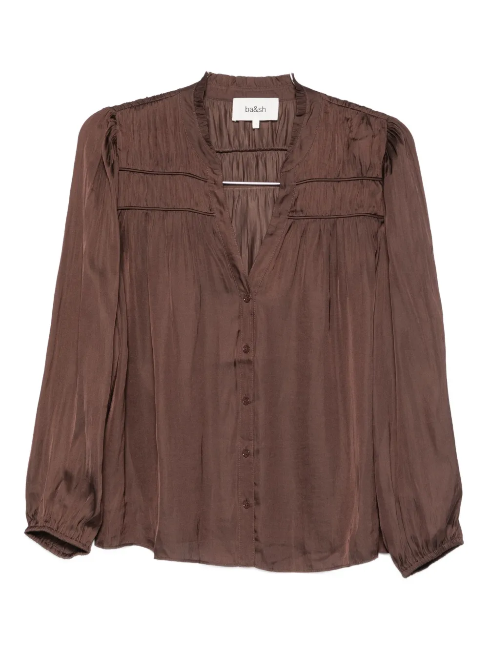 Ba&sh V-neck Blouse In Brown