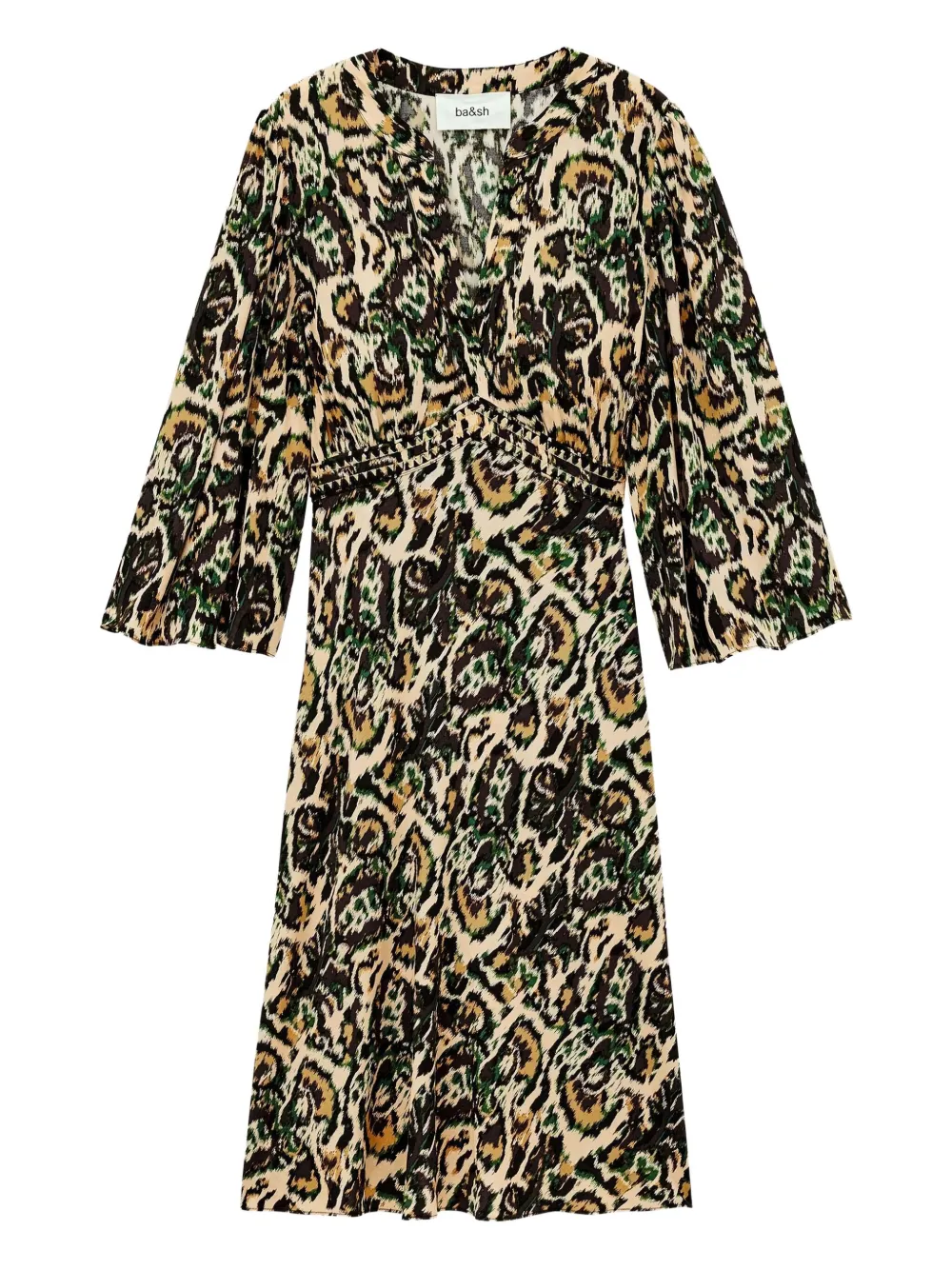 Ba&sh Onia Midi Dress In Neutral